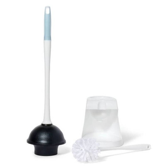 Smartly Bath Smartly Toilet Brush Plunger Combo Set With Holder